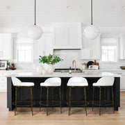 Hand-Forged Metal Bar Swivel Counter Stool