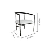 Hand-Forged Metal Curved Chair