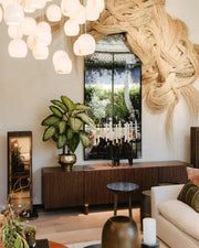 Ewen Natural Alabaster Round Chandelier 48