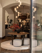 Ewen Natural Alabaster Round Chandelier 48