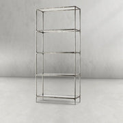 Hand-Forged Metal Glass Shelving