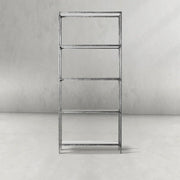 Hand-Forged Metal Glass Shelving