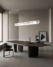 Minimalist Long Cord Ceiling Pendant Alabaster Lighting