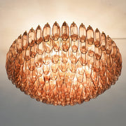 Prismatico Amethyst Glass Ceiling Lamp 35