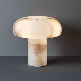 Alabaster Dome Table Lamp