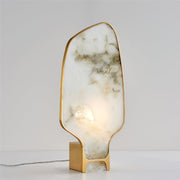 Modern Alabaster And Brass Table Lamp