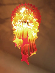Murano Chandelier – Spiral – 86 prisms – Amber