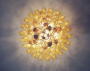 Murano Chandelier – 85 petals – Caramel