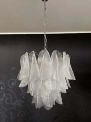 Murano Chandelier – Rondini – 41 glass leaves – Transparent