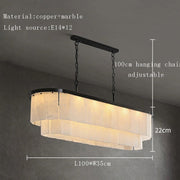 Natural Alabaster Chandelier