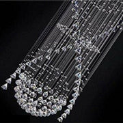 Classic Streamlined Clear Crystal Chandelier