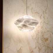 Alabaster Modern Comet Pendant