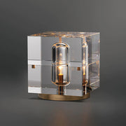 Modern Square Crystal Table Lamp 6.6″H