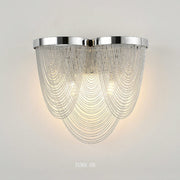 Curt Modern Chain Tassel Wall Sconce