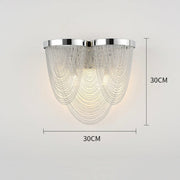 Curt Modern Chain Tassel Wall Sconce