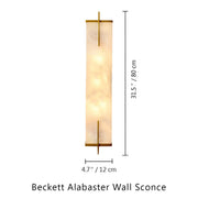 Beckett Alabaster Wall Sconce