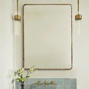 Hand-Forged Metal Mirror