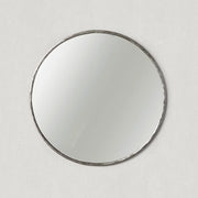 Hand-Forged Metal Round Mirror