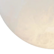 Moon' Alabaster and Brass Pendant Lamp